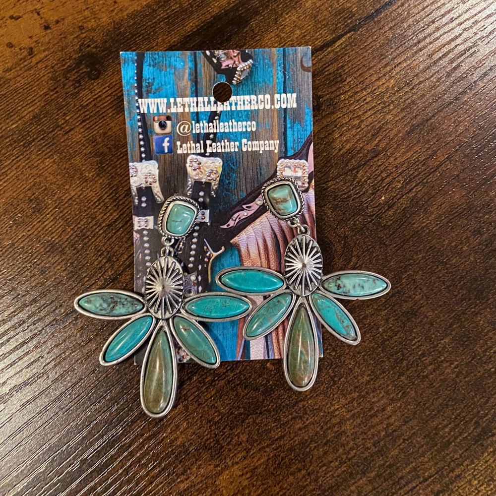 *Sold* Natural Turquoise Earrings